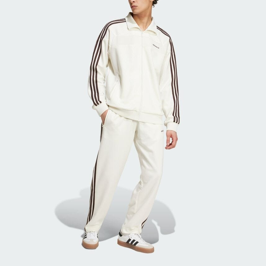 adidas Originals 80s Premium Full-Zip Track Jacket Beige -  Style. JC6530 圖 3