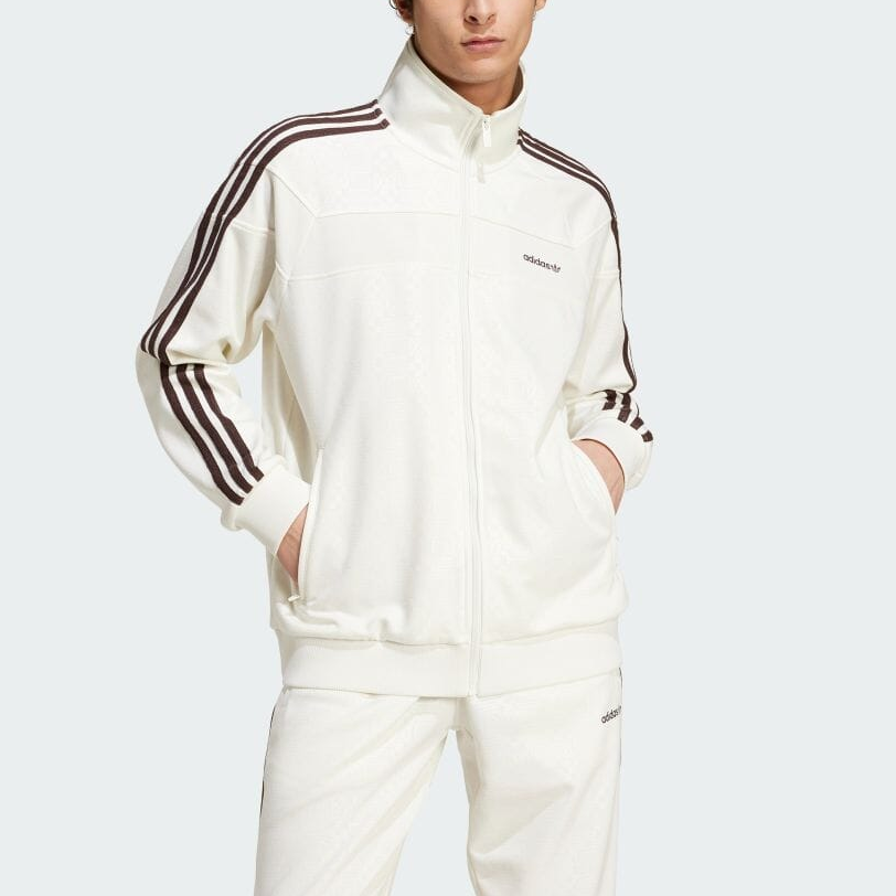 adidas Originals 80s Premium Full-Zip Track Jacket Beige -  Style. JC6530 圖 5