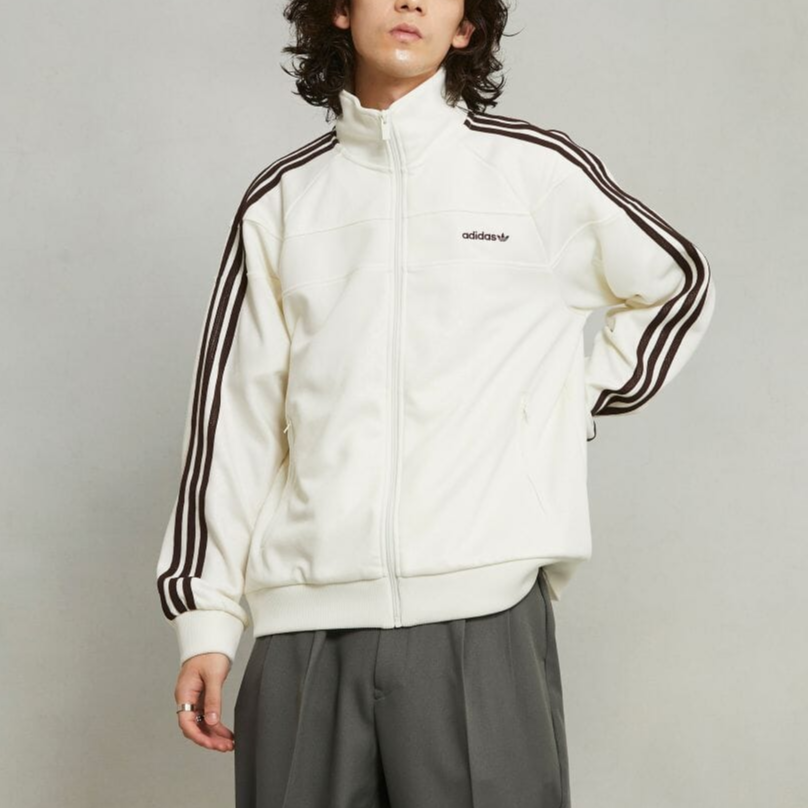 adidas Originals 80s Premium Full-Zip Track Jacket Beige -  Style. JC6530 圖 6