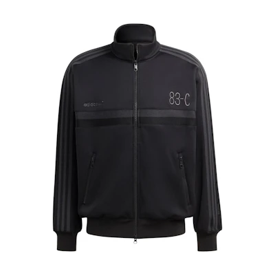 adidas Originals 83-C Blue Version Black Track Jacket with Embroidered Stripes IA2467