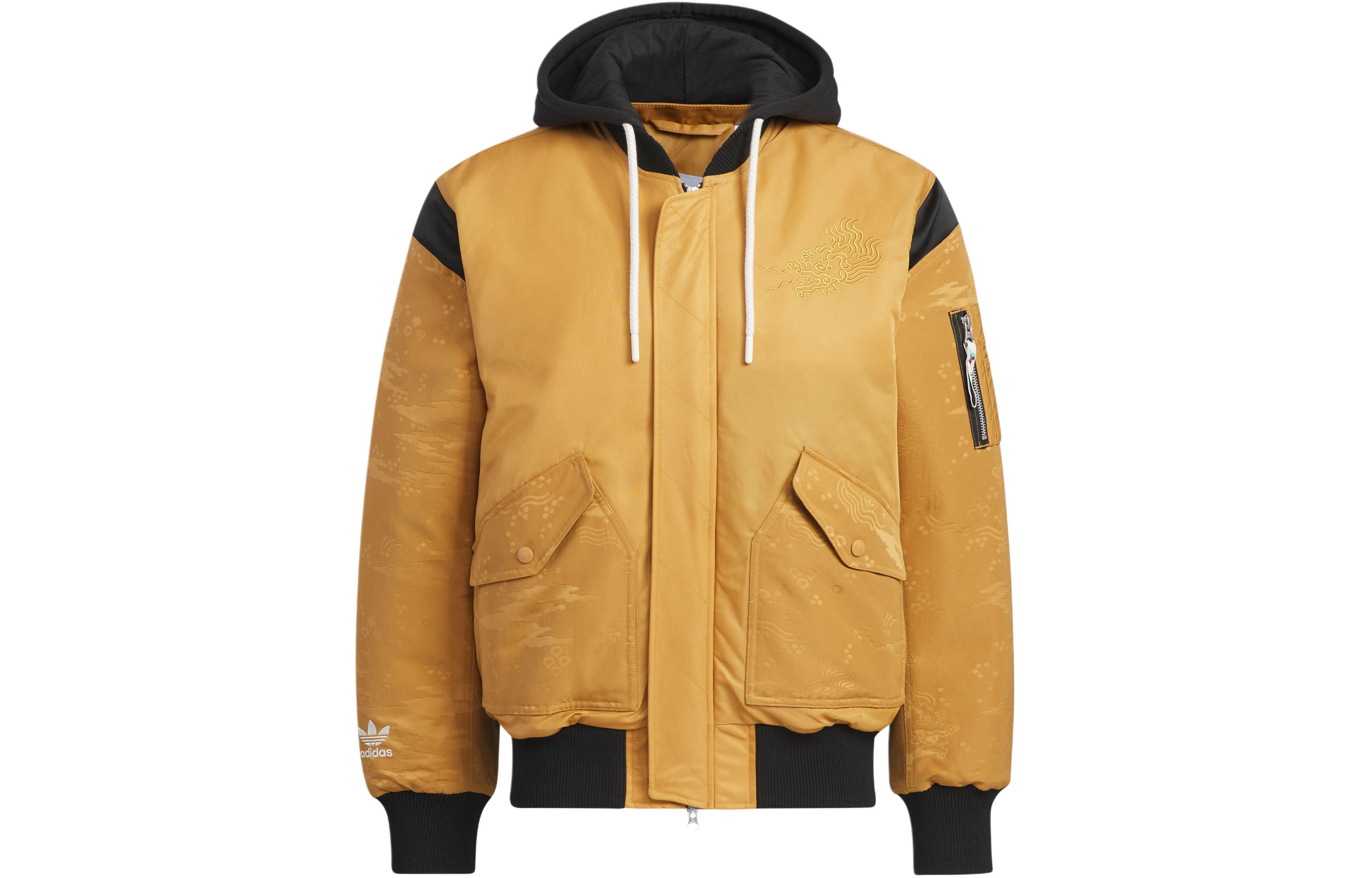 adidas Originals × FEIFEI RUAN Brown Print Zip Hoodie Jacket IX4233