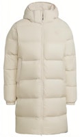 adidas Originals Beige Puffer Down Jacket Mid-Length Hooded Coat. HL9208 adidas Originals Beige Puffer Down Jacket Mid-Length Hooded Coat. HL9208