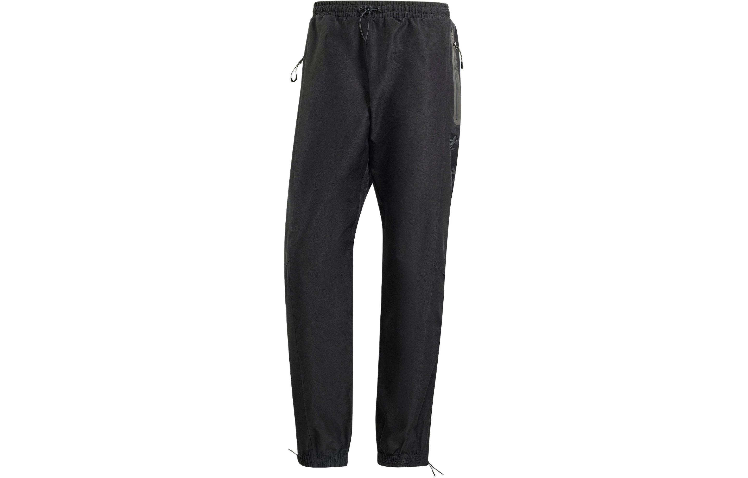 Order adidas Originals  Black Double Knit Zipper Pocket Joggers Sports Pants. IS2838
