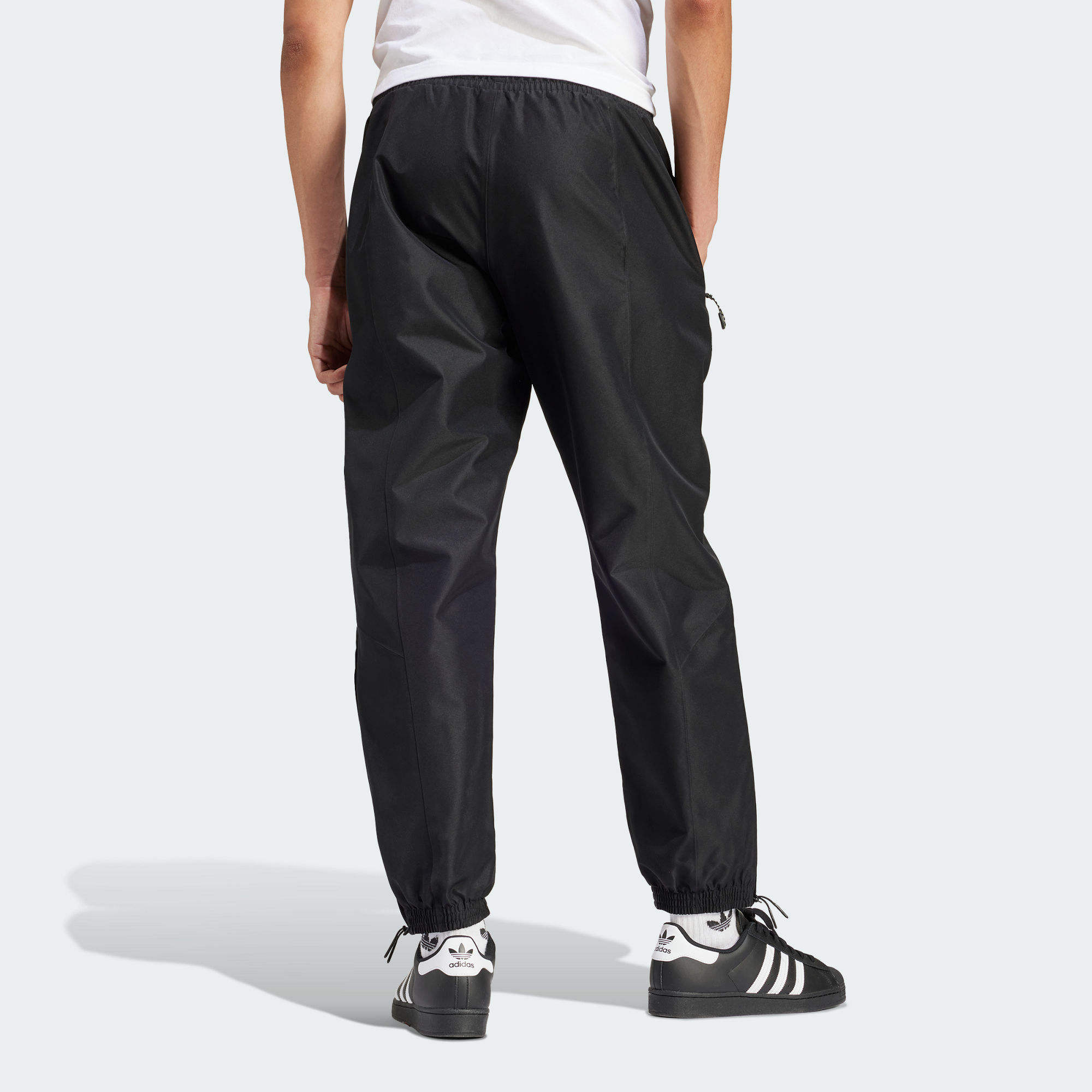 Shop adidas Originals  Black Double Knit Zipper Pocket Joggers Sports Pants. IS2838