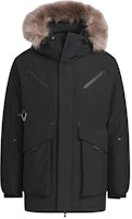 adidas Originals Black Hooded Long Down Jacket Thermal Coat. JD3755 adidas Originals Black Hooded Long Down Jacket Thermal Coat. JD3755