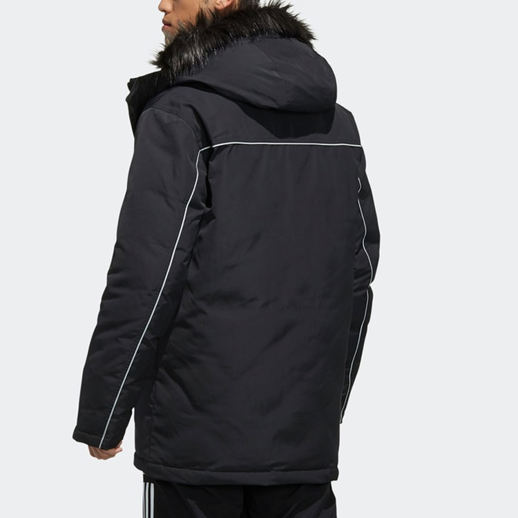 Purchase adidas Originals  Black Hooded Long Sleeve Down Jacket Winter Edition FL1417
