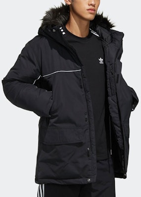 adidas Originals Black Hooded Long Sleeve Down Jacket Winter Edition FL1417 Sizing adidas Originals Black Hooded Long Sleeve Down Jacket Winter Edition FL1417