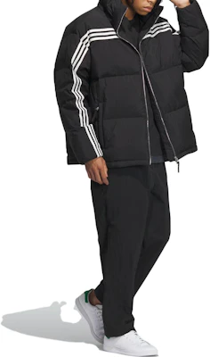 아디다스 오리지널 블랙 후드 퍼퍼 재킷 캐주얼 웨어. IU4829 Purchase 아디다스 오리지널 블랙 후드 퍼퍼 재킷 캐주얼 웨어. IU4829
