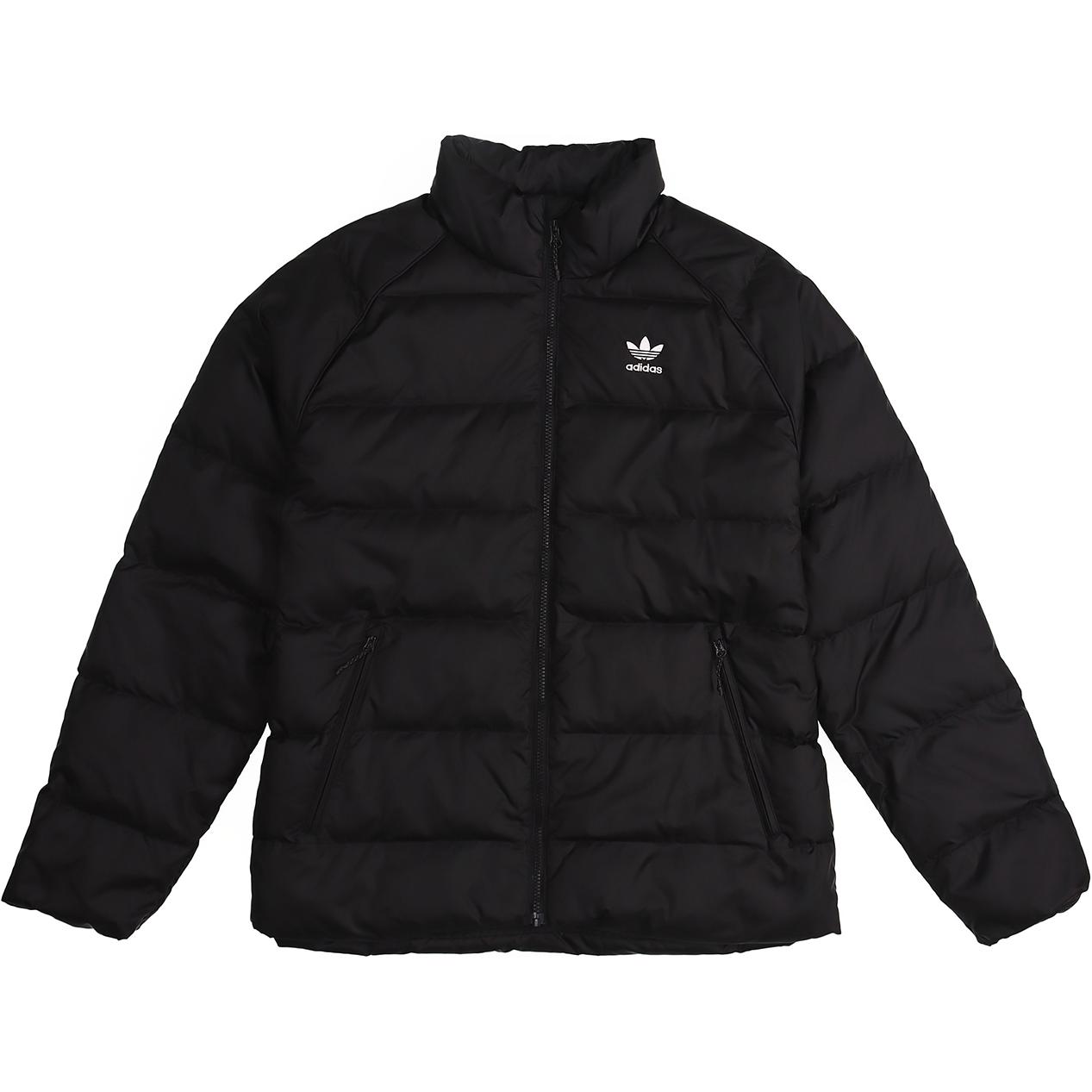 adidas Originals  Black Puffer Down Jacket Outdoor Casual Sportswear. ED5837