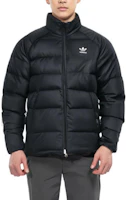 Shop adidas Originals Black Puffer Down Jacket Outdoor Casual Sportswear. ED5837