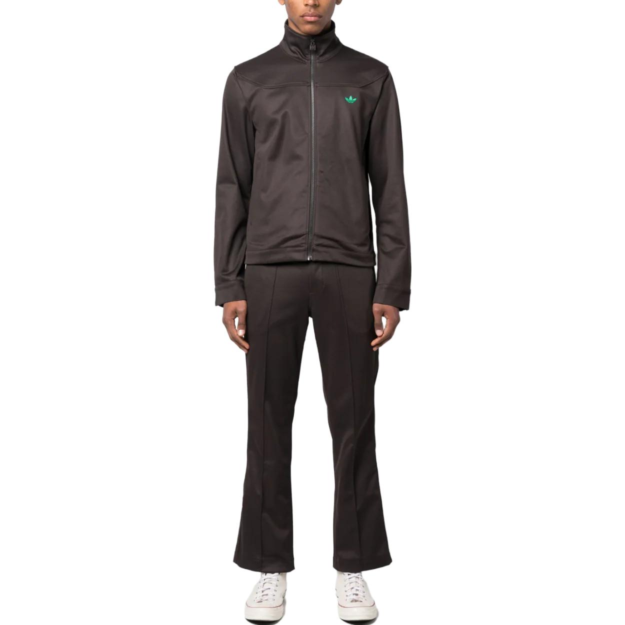 Lookbook adidas Originals  Brown Flared Pants with Iconic Trefoil Logo Embroidery IB3262