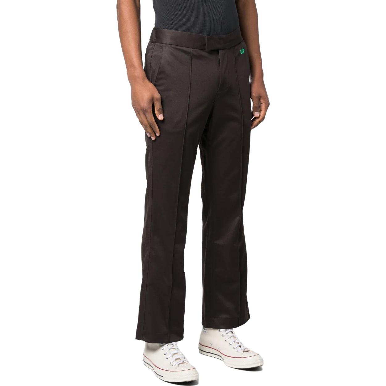 Purchase adidas Originals  Brown Flared Pants with Iconic Trefoil Logo Embroidery IB3262