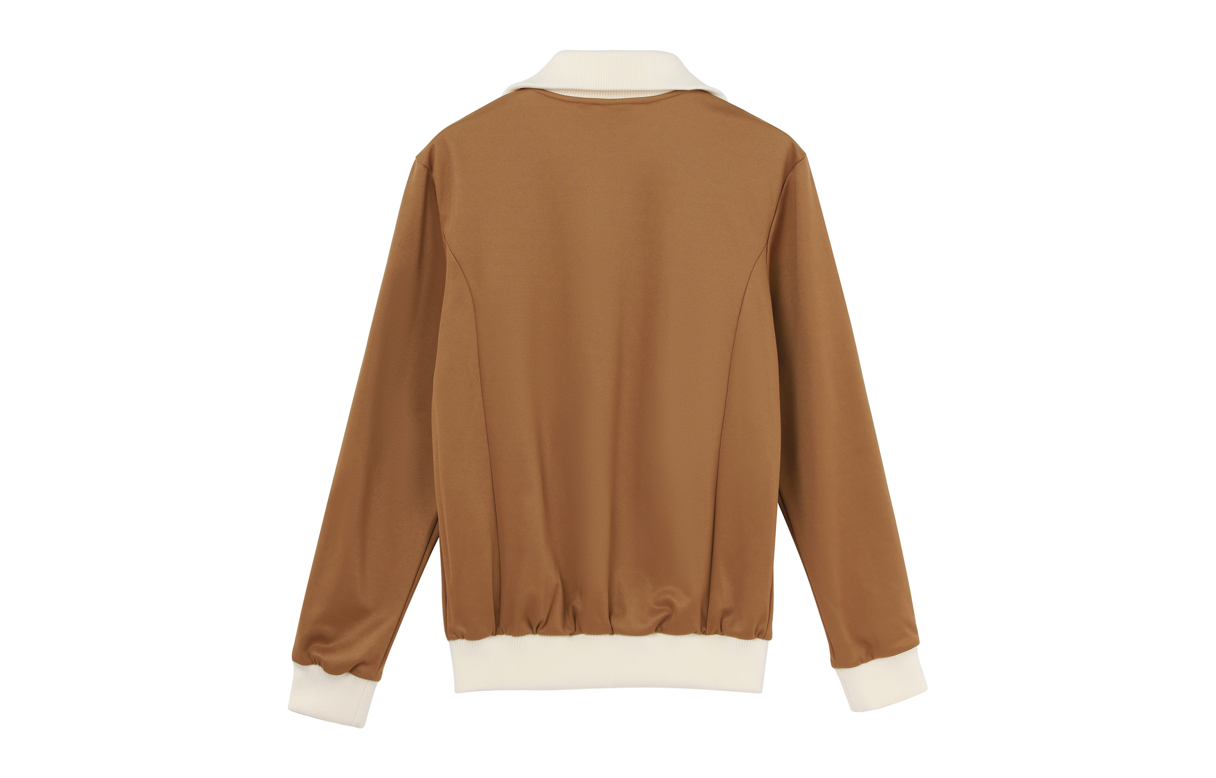 Lookbook adidas Originals 棕色復古三葉草標誌與三條紋運動外套. IB3427