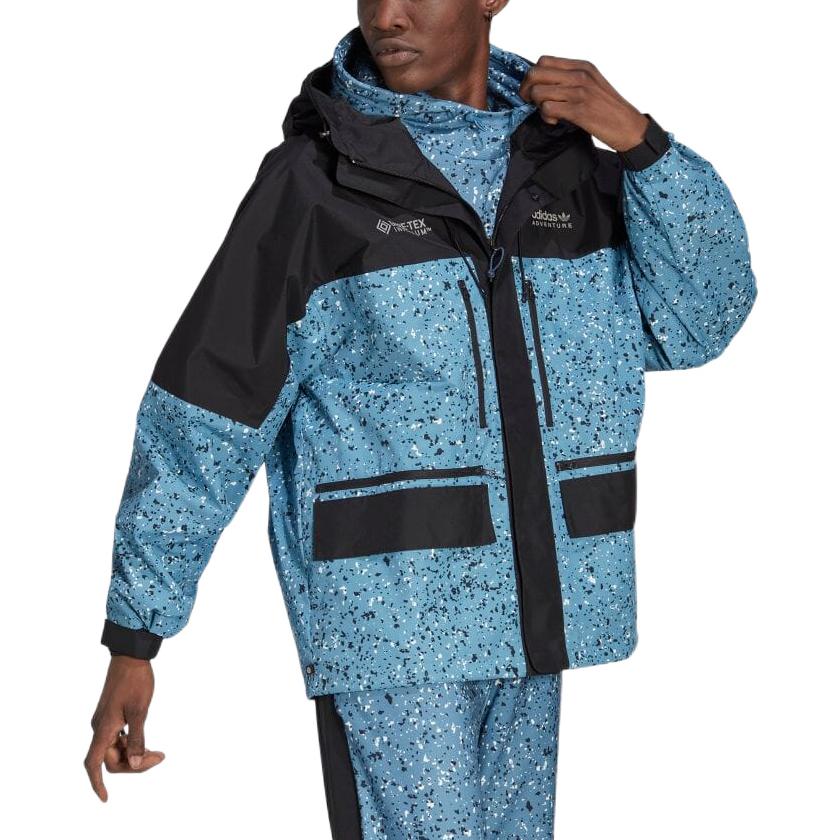 adidas Originals  Colorblock Logo Outdoor Jacket - Blue HK5019 圖 5