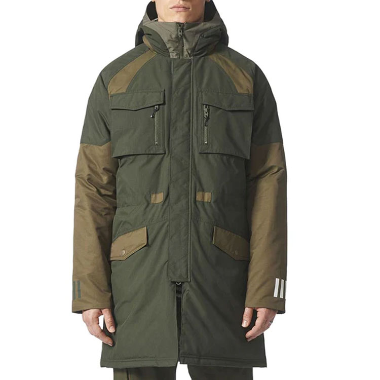 adidas Originals  Green Hooded Pocket Long Sleeve Outdoor Jacket bq4068 圖 4