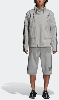adidas Originals 灰色立領寬鬆版運動外套 CD7736 Shop adidas Originals 灰色立領寬鬆版運動外套 CD7736