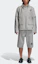 Shop adidas Originals 灰色立領寬鬆版運動外套 CD7736