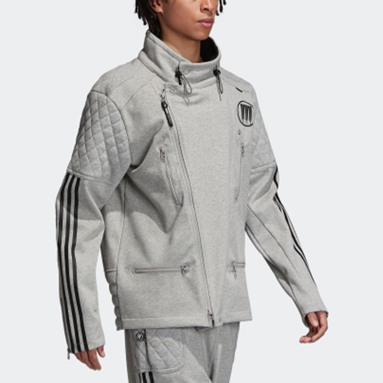 adidas Originals  Grey Stand Collar Loose Fit Sports Jacket CD7736 圖 7