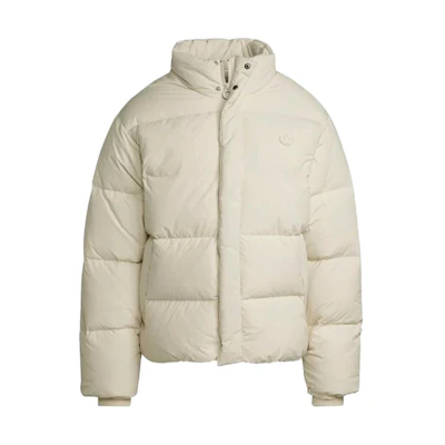 adidas Originals Logo Embroidered Down Jacket - Off-White HL9201