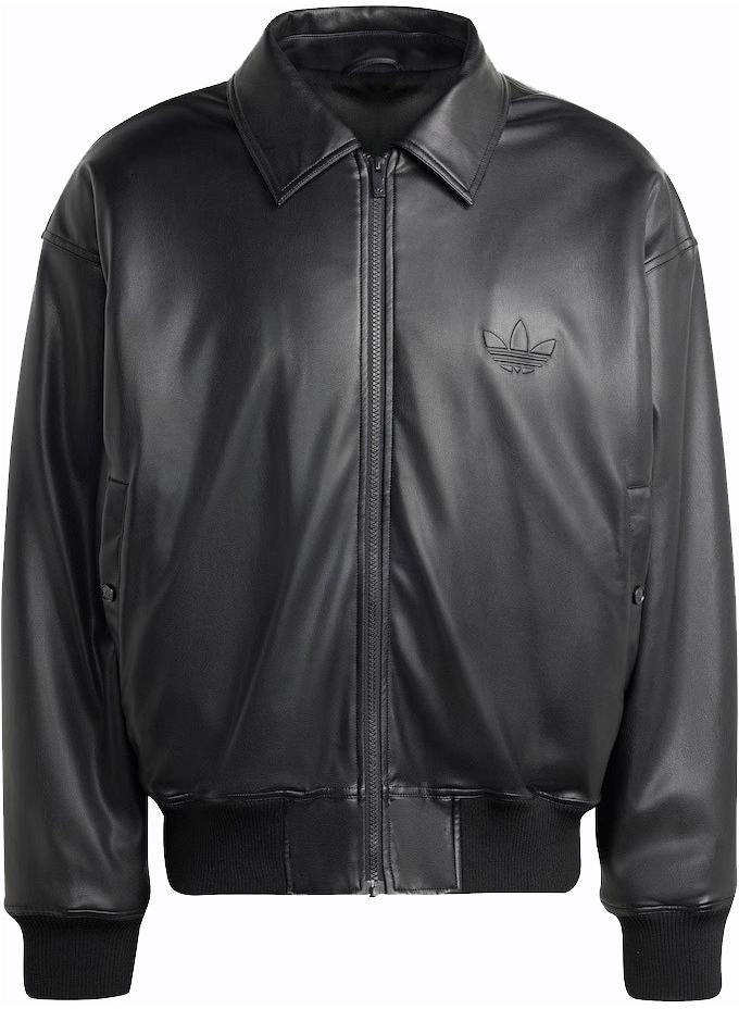 adidas-originals-logo-print-vintage-loose-fit-leather-jacket-black-ip-3281