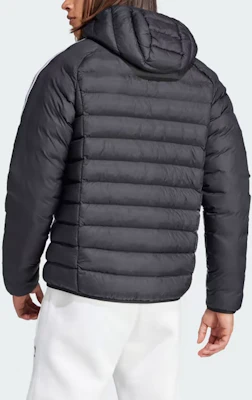 adidas Originals Padded Hooded Puffer Jacket Black with 3-Stripes Design IL2563 Shop adidas Originals Padded Hooded Puffer Jacket Black with 3-Stripes Design IL2563