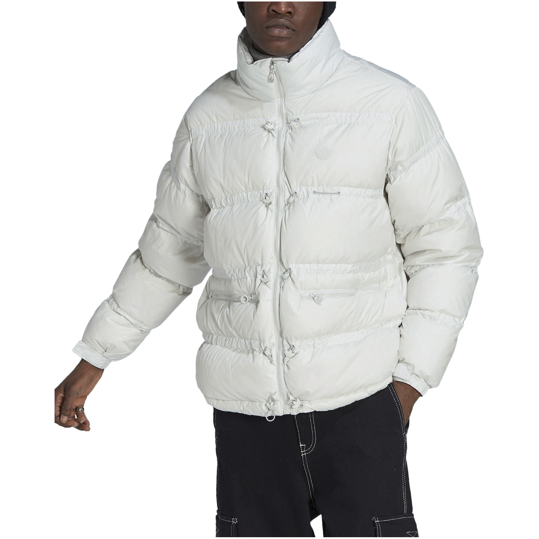 adidas Originals  Quilted Stand Collar Down Jacket Solid Color. HL6786 圖 5