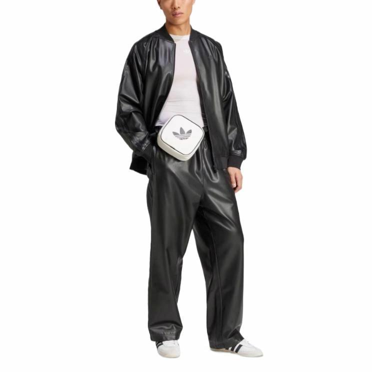 Shop adidas Originals Jaket Kasual Sport Retro Minimalis Hitam JC8220