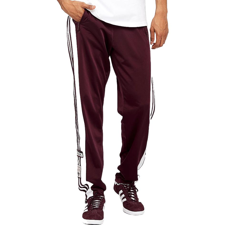 Purchase 阿迪达斯 Originals 复古侧按扣运动裤 深红色 DH5752