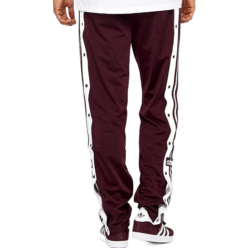 Details for 阿迪达斯 Originals 复古侧按扣运动裤 深红色 DH5752