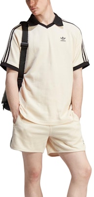 阿迪达斯 Originals 复古条纹拼色标志印花Polo衫奶白色 HA9311 Lookbook 阿迪达斯 Originals 复古条纹拼色标志印花Polo衫奶白色 HA9311