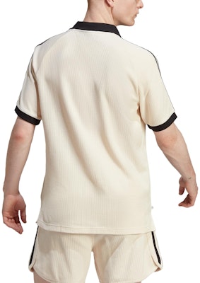 阿迪达斯 Originals 复古条纹拼色标志印花Polo衫奶白色 HA9311 Purchase 阿迪达斯 Originals 复古条纹拼色标志印花Polo衫奶白色 HA9311