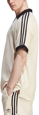 阿迪达斯 Originals 复古条纹拼色标志印花Polo衫奶白色 HA9311 Details for 阿迪达斯 Originals 复古条纹拼色标志印花Polo衫奶白色 HA9311