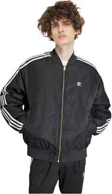 阿迪达斯Originals复古双面穿休闲夹克黑色侧条纹设计. IW3641 Details for 阿迪达斯Originals复古双面穿休闲夹克黑色侧条纹设计. IW3641