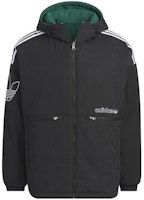 adidas Originals Reversible Long Sleeve Hooded Jacket Black. IU4785 adidas Originals Reversible Long Sleeve Hooded Jacket Black. IU4785