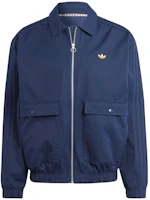 adidas Originals Solid Logo Zip Jacket Ink Blue IR7583 adidas Originals Solid Logo Zip Jacket Ink Blue IR7583