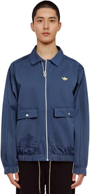 adidas Originals Solid Logo Zip Jacket Ink Blue IR7583 Details for adidas Originals Solid Logo Zip Jacket Ink Blue IR7583