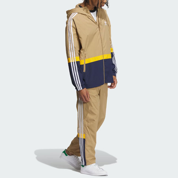 Purchase adidas Originals  Straight-Leg Track Pants Khaki Three-Stripes Design IN0999