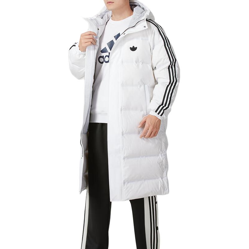 Shop 阿迪达斯Originals白色羽绒夹克 - 时尚保暖舒适外套 JJ4968