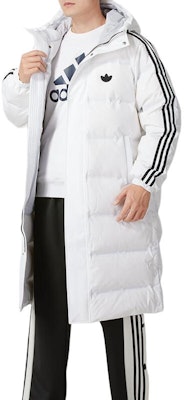 阿迪达斯Originals白色羽绒夹克 - 时尚保暖舒适外套 JJ4968 Shop 阿迪达斯Originals白色羽绒夹克 - 时尚保暖舒适外套 JJ4968