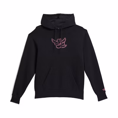 adidas Originals Abstract Print Hoodie Unisex Black GR8802