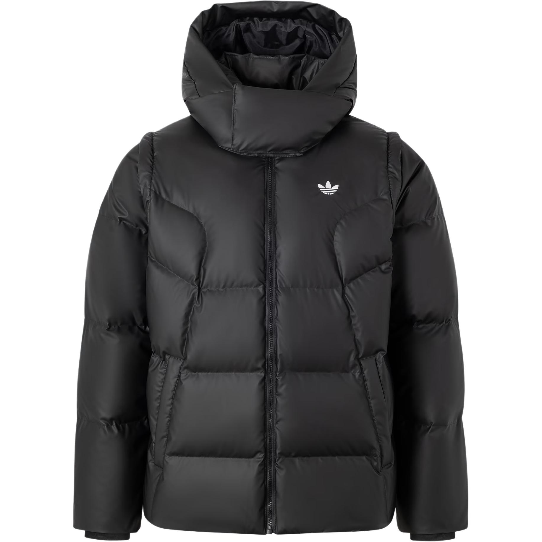 adidas Originals ADC 2N1  Detachable Hooded Down Jacket Black. JW1367