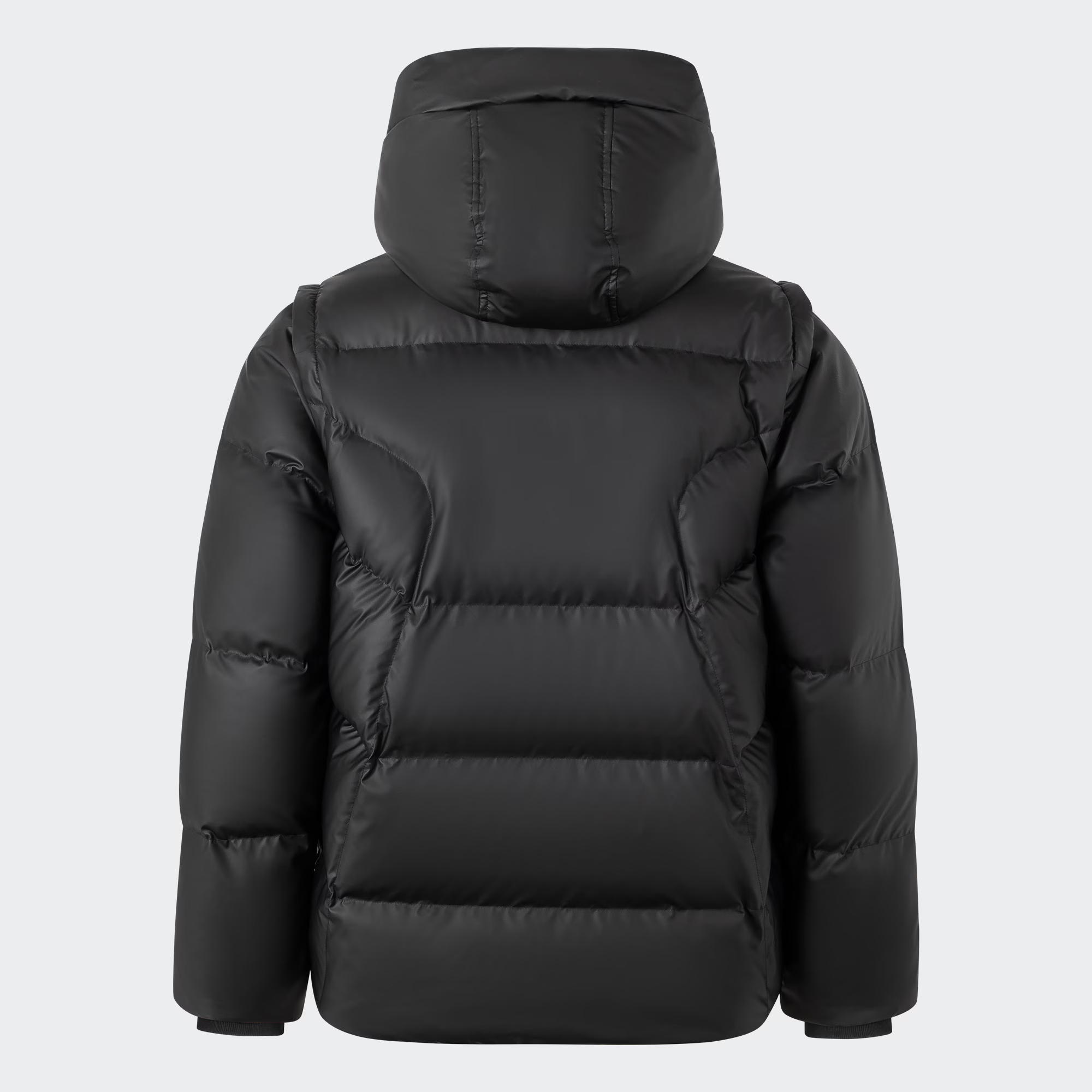 Lookbook 阿迪达斯 Originals ADC 2N1 可拆卸连帽羽绒夹克 黑色. JW1367