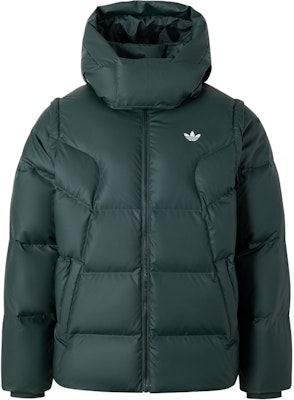 阿迪达斯Originals ADC 2N1可拆徽标连帽羽绒服 矿石绿 JW1366 Order 阿迪达斯Originals ADC 2N1可拆徽标连帽羽绒服 矿石绿 JW1366