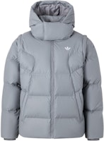 adidas Originals ADC 2N1 Removable Hooded Down Jacket Light Gray JW1365 adidas Originals ADC 2N1 Removable Hooded Down Jacket Light Gray JW1365