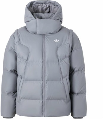 阿迪达斯Originals ADC 2N1可拆卸连帽羽绒服 浅灰色 JW1365 Order 阿迪达斯Originals ADC 2N1可拆卸连帽羽绒服 浅灰色 JW1365
