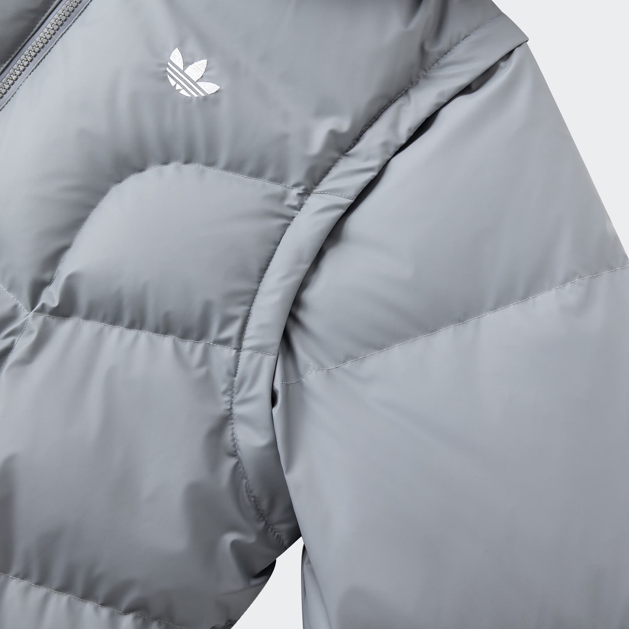 Cheap 阿迪达斯Originals ADC 2N1可拆卸连帽羽绒服 浅灰色 JW1365