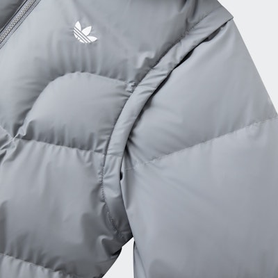 阿迪达斯Originals ADC 2N1可拆卸连帽羽绒服 浅灰色 JW1365 Cheap 阿迪达斯Originals ADC 2N1可拆卸连帽羽绒服 浅灰色 JW1365