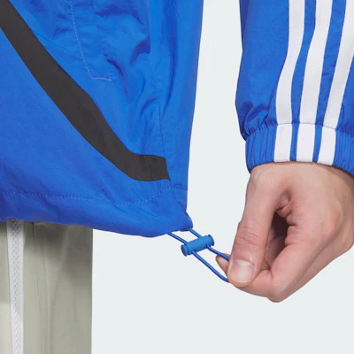 adidas Originals Adicolor 24 FW Hoodie Jaket Fit Longgar Biru JL8360 Details for adidas Originals Adicolor 24 FW Hoodie Jaket Fit Longgar Biru JL8360