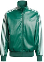 adidas Originals Adicolor 3-Stripes Green Leather Track Jacket. IZ4032 adidas Originals Adicolor 3-Stripes Green Leather Track Jacket. IZ4032