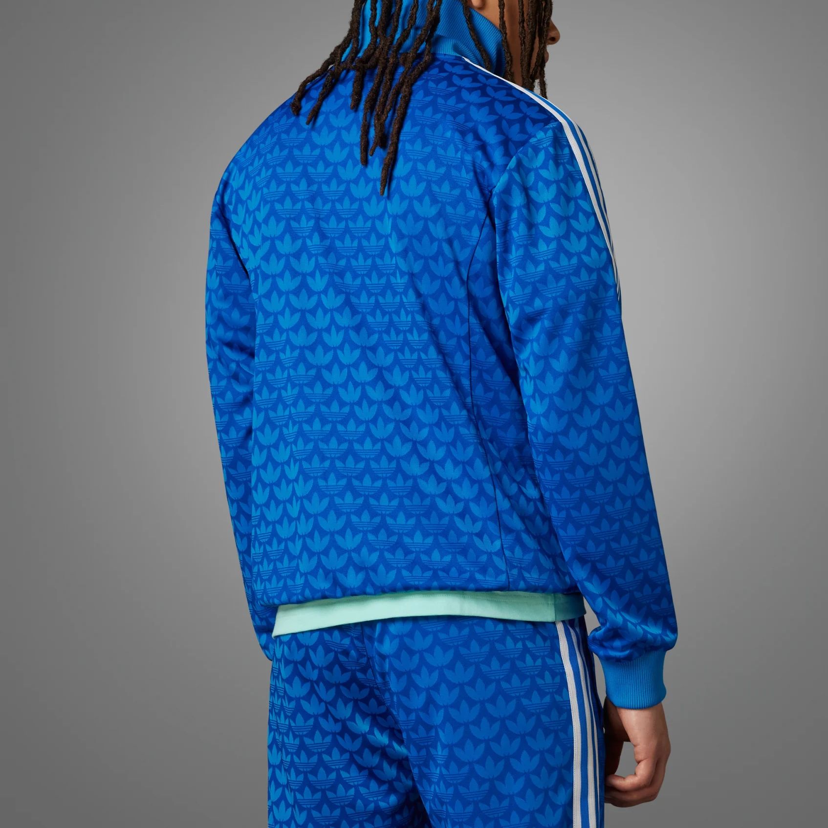 Details for adidas Originals Adicolor 70s Monogram Retro Track Jacket  Blue IP6980